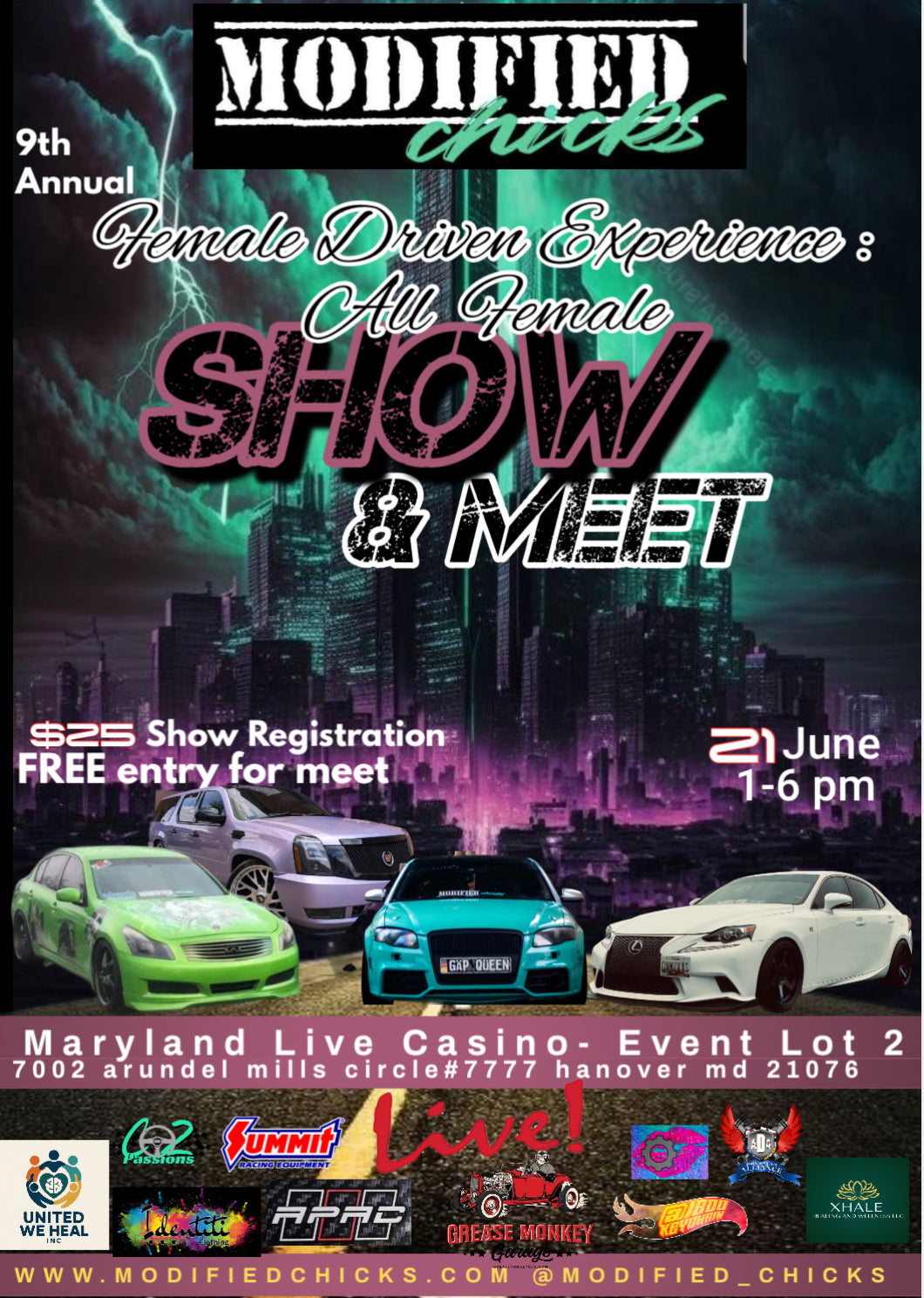 DMV 9th Annual All Female Show & Meet Registration