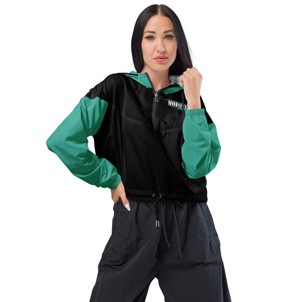 Cropped windbreaker (Green)