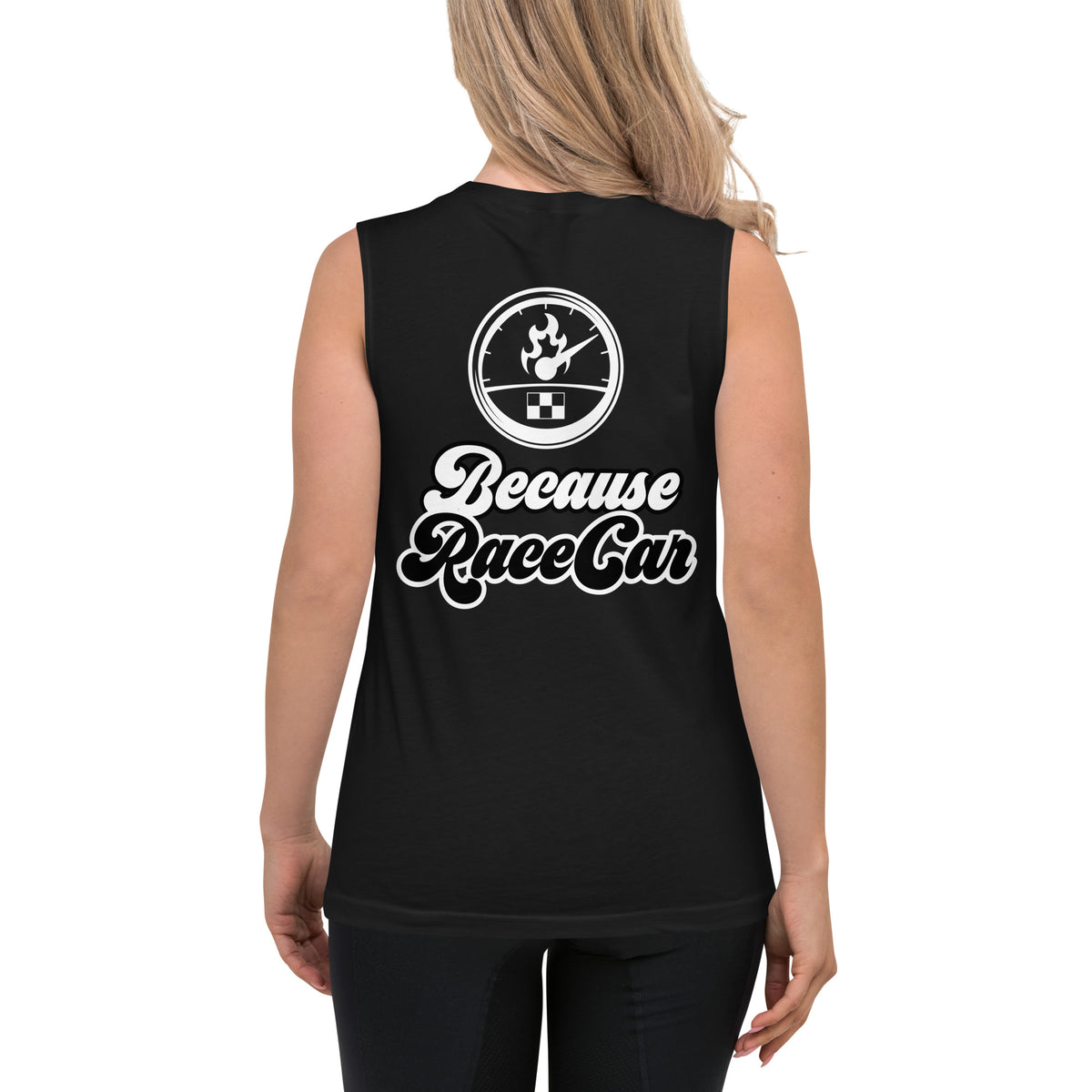 Because Race Car Tank (Black)